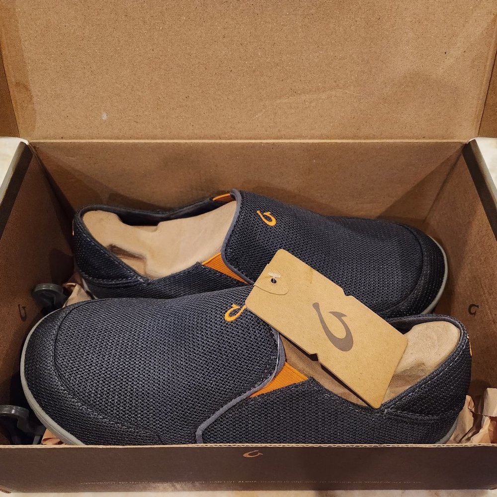 Men's Olukai NOHEA MESH: Dark Shadow